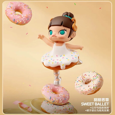 泡泡玛特Molly面包脑袋摆件