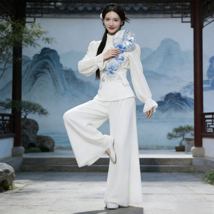 金晨同款青花瓷咏春神话立春蝴蝶泉边小城谣儿童舞蹈演出服装女孩