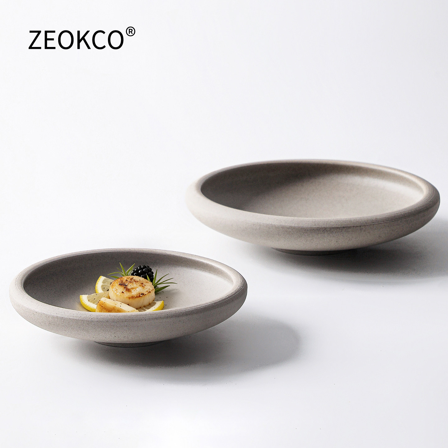 ZEOKCO陶瓷饭盘西餐厅冷菜盘