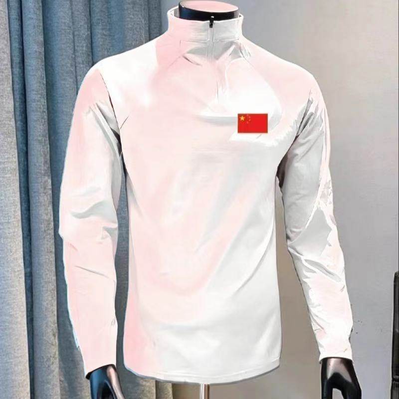 春秋新款训练服跑步健身立领半拉链长袖男吸汗透气速干衣篮球投篮
