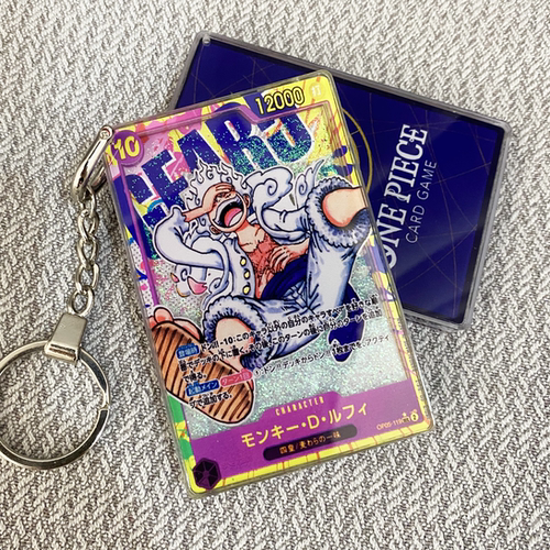 海贼王流沙卡牌路飞索隆流沙钥匙扣OPCG卡牌流沙钥匙扣摆件自制