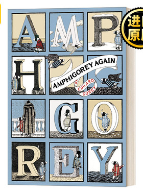 英文原版 Amphigorey Again 无聊的幽默4 黑色幽默大师爱德华 戈里漫画经典Edward Gorey 英文版 进口英语原版书籍