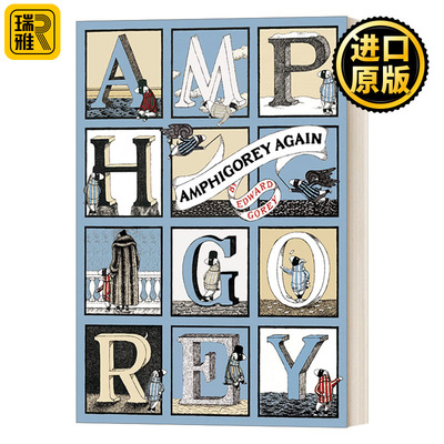 英文原版 Amphigorey Again 无聊的幽默4 黑色幽默大师爱德华 戈里漫画经典Edward Gorey 英文版 进口英语原版书籍