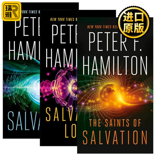 英文原版 The Salvation Sequence 未来救赎系列3册 科幻小说 爱，死亡和机器人作者彼得·F.汉密尔顿 英文版 进口英语原版书籍