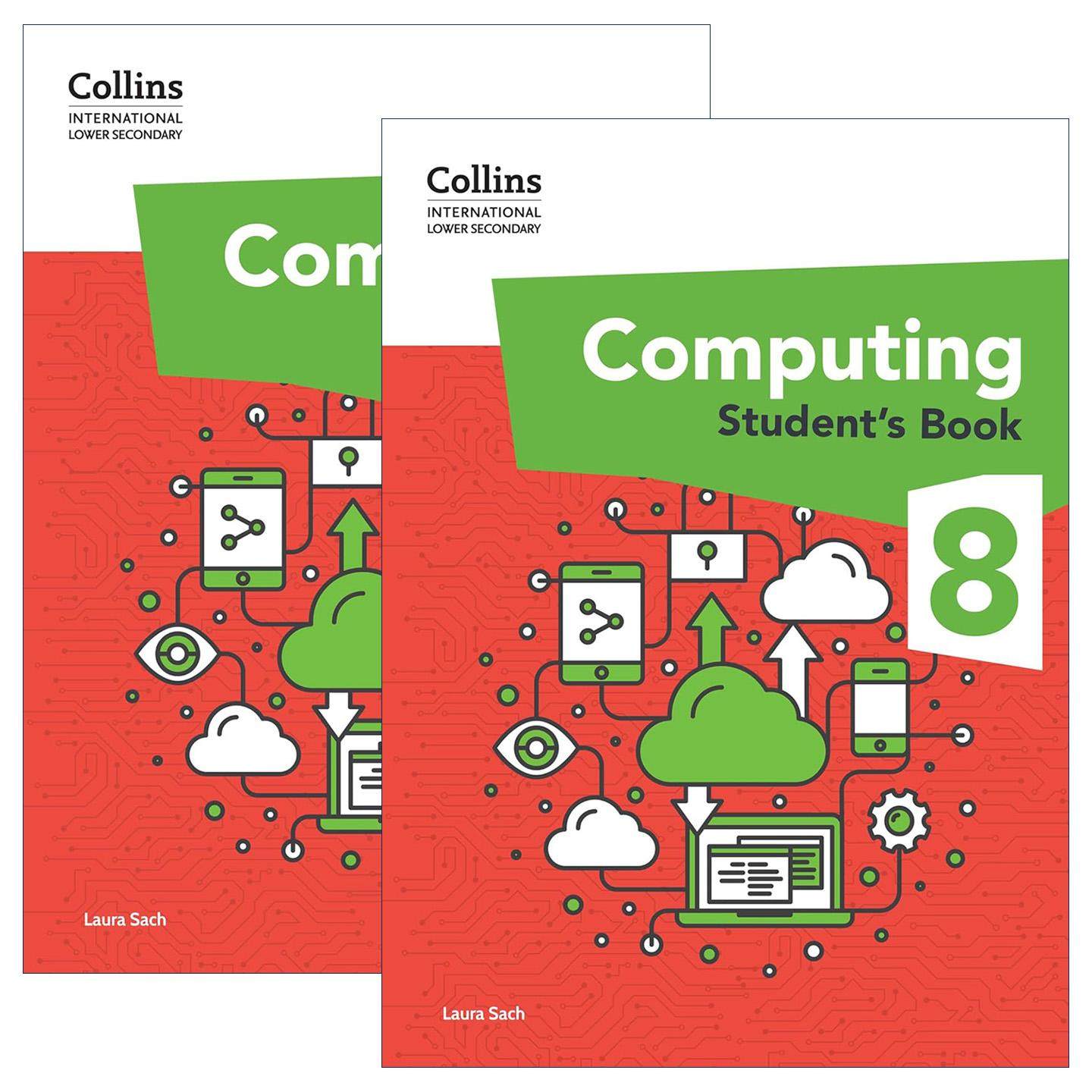 英文原版 Collins International Lower Secondary Computing 柯林斯国际初中计算机科学学生用书8+练习册2册 英文版 进口原版书籍