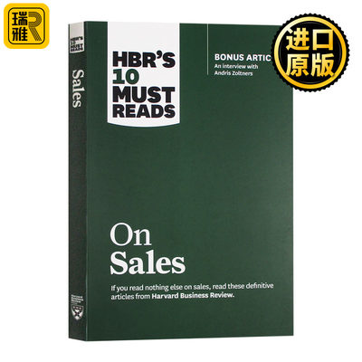 哈佛商业评论管理必读 销售 英文原版 HBR's 10 Must Reads on Sales 市场营销 Philip Kotler 英文版进口原版英语书籍