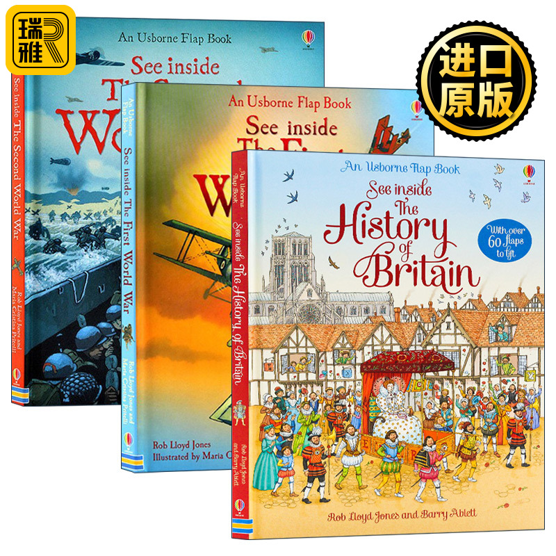 Usborne See Inside 看里面系列之历史3册