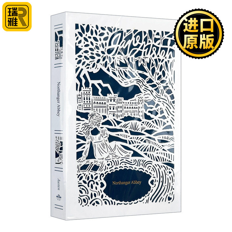 英文原版 Northanger Abbey 诺桑觉寺 精装收藏 烫金镂空封面 彩色刷边 英文版 进口英语原版书籍