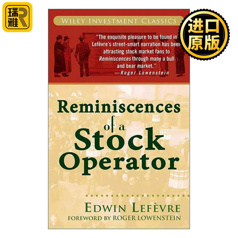 英文原版 Reminiscences of a Stock Operator 股票大作手回忆录 英文版 进口英语原版书籍