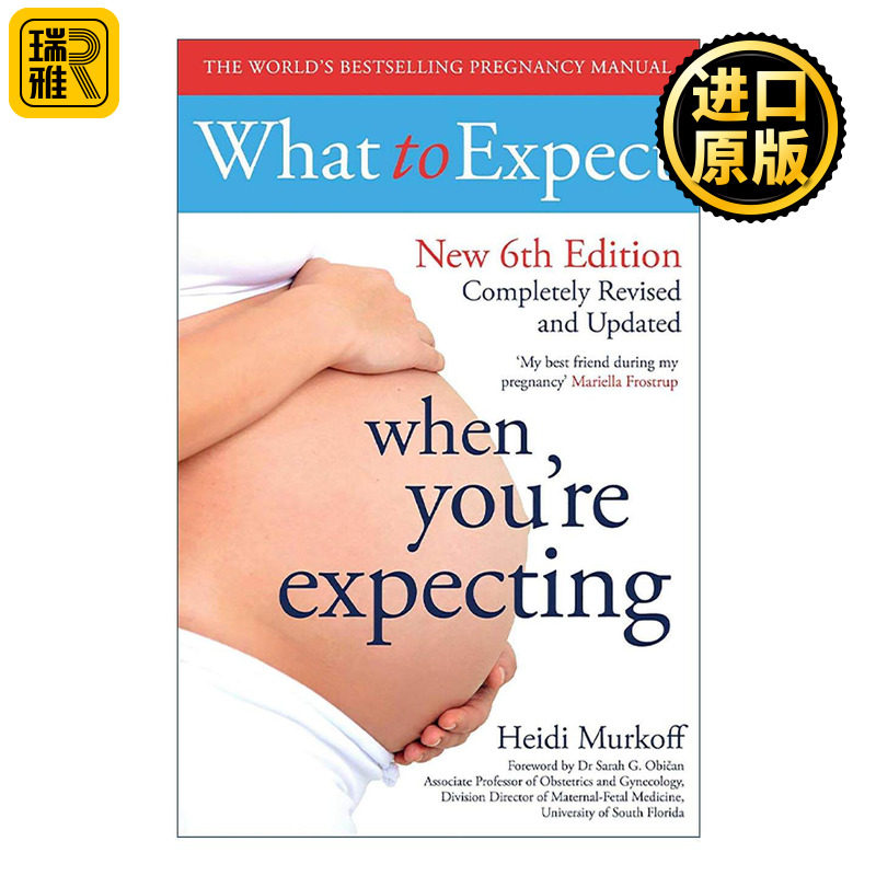 英文原版 What to Expect When You're Expecting 海蒂怀孕大百科 第6版 英文版 进口英语原版书籍