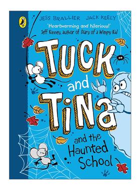 英文原版 Tuck and Tina and the Haunted School 塔克和蒂娜 闹鬼的学校 儿童幽默友谊插画故事书 英文版 进口英语原版书籍