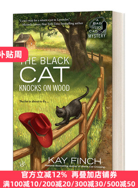 英文原版小说 A Bad Luck Cat Mystery 02 The Black Cat Knocks on Wood 厄运猫之谜2 黑猫敲木头 英文版 进口英语原版书籍