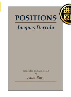 Positions 多重立场 Jacques Derrida雅克·德里达