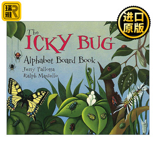 英文原版 The Icky Bug Alphabet Board Book 讨厌的虫子 字母书 儿童启蒙认知绘本 纸板书 英文版 进口英语原版书籍