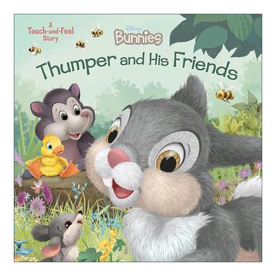 英文原版 Disney Bunnies Thumper and His Friends 迪士尼小兔子 桑珀和他的朋友们 绘本 纸板书 英文版 进口英语原版书籍