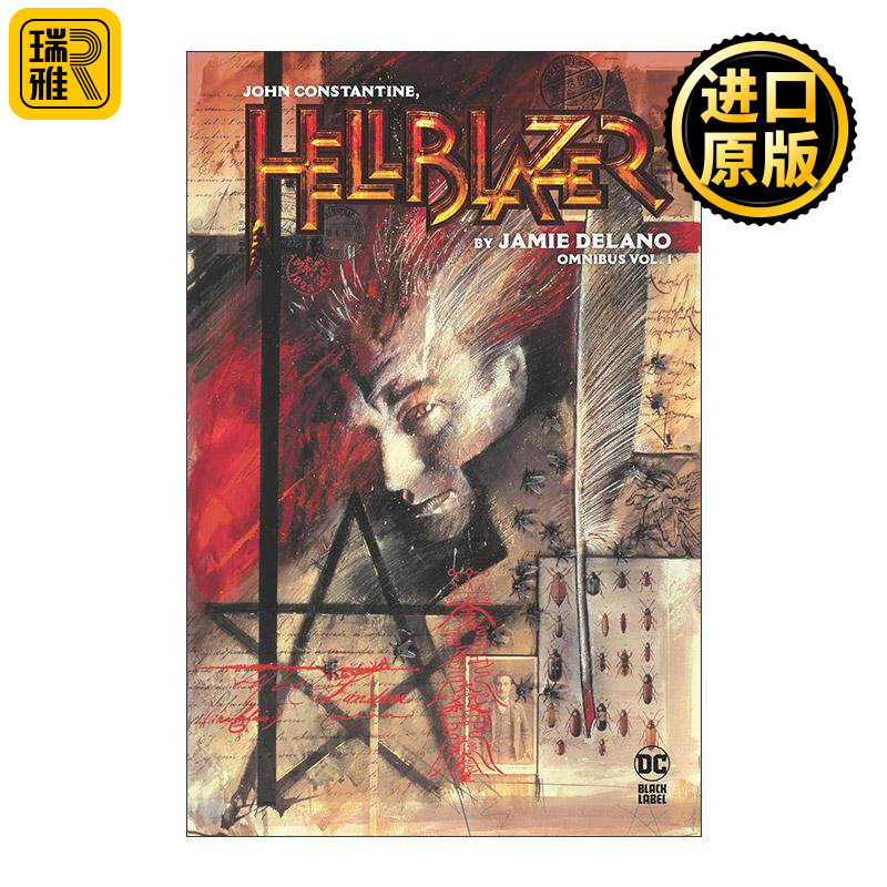 英文原版 John Constantine Hellblazer by Jamie Delano Omnibus Vol.1 约翰·康斯坦丁 地狱神探 精选集 DC漫画 精装经典收藏版