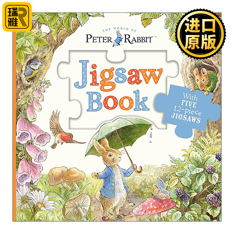 英文原版 Peter Rabbit Jigsaw Book 彼得兔的故事 趣味拼图书 英文版 进口英语原版书籍