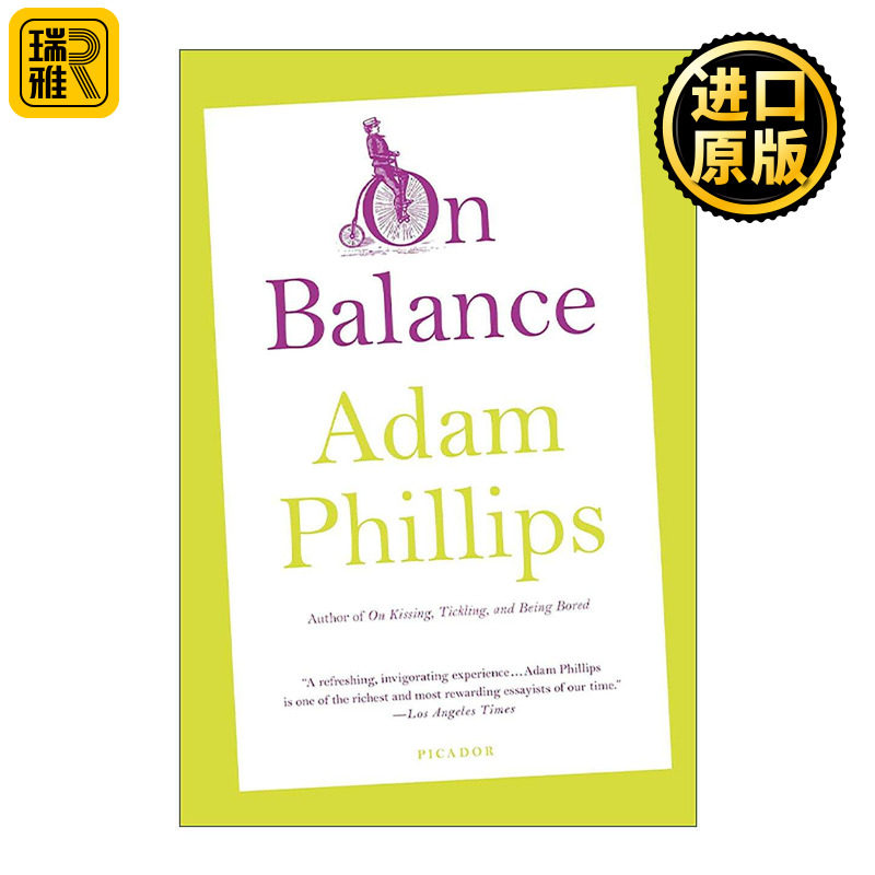 英文原版 On Balance 论平衡 英国精神分析学家Adam Phillips 英文版 进口英语原版书籍