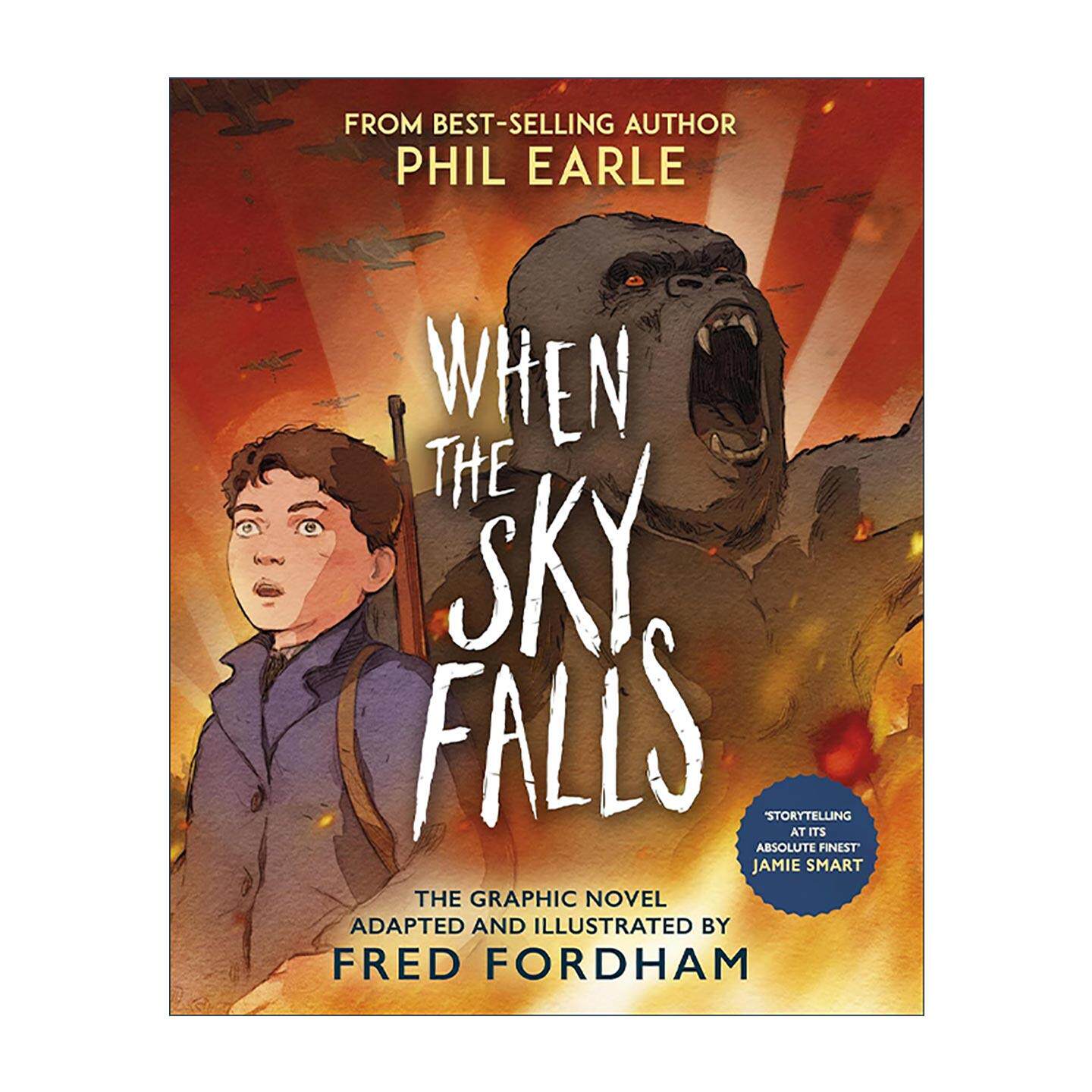 英文原版 When the Sky Falls Graphic Novel 天空落幕时 青少年历史漫画小说 入围2022卡内基文学奖 菲尔·厄尔 Phil Earle英文版