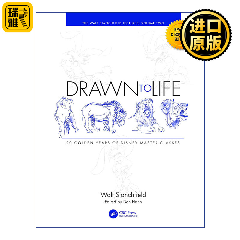 Drawn to Life Golden Years of Disney Master Classes 英文原版 书籍/杂志/报纸 艺术类原版书 原图主图