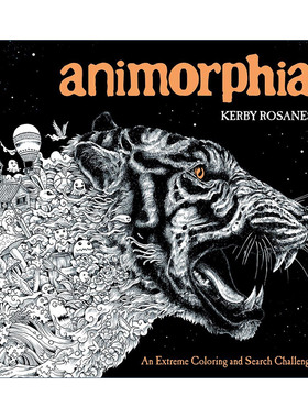 Animorphia 幻兽之国 填色寻物 着色涂色书 绘本 漫画 艺术 Kerby Rosanes
