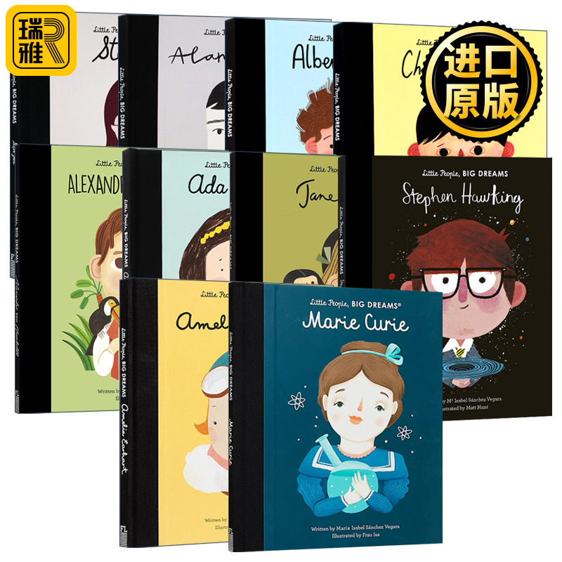 Little People, Big Dreams 小人物大梦想系列 10册 生命科学领域人物系列精装绘本