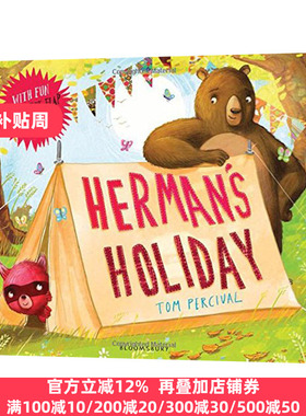 现货小熊赫尔曼的假期 英文原版绘本 Herman's Holiday 英文版 Tom Percival 进口英语原版书籍