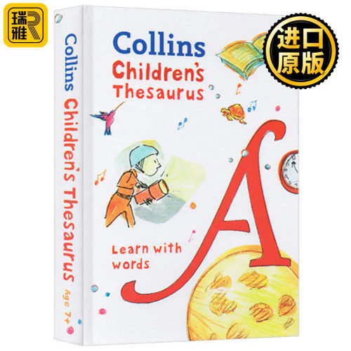 柯林斯儿童小学同义词英语词典 英文原版 Collins Children's Thesaurus: Learn with words 英文版字典 进口原版学习工具书籍