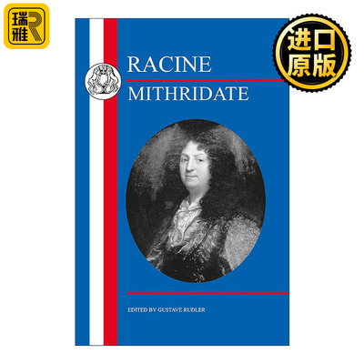 英文原版 Racine Mithridate 法语文本系列 让·拉辛戏剧 米特里亚德 Gustave Rudler 英文版 进口英语原版书籍