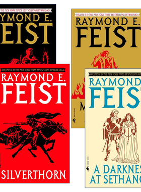 英文原版小说 Riftwar Cycle The Riftwar Saga 魔法圣战系列4册 时空裂隙之战 奇幻小说 Raymond E. Feist 英文版 进口原版书籍