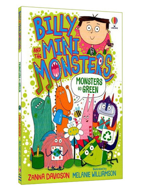 比利和迷你怪兽们11 践行环保回收的怪兽 英文原版 Billy and the Mini Monsters Monsters Go Green 全彩儿童桥梁章节书 英语书籍