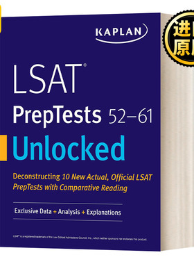 LSAT PrepTests 5261 Unlocked美国法学院入学考试备考 5261 英文原版