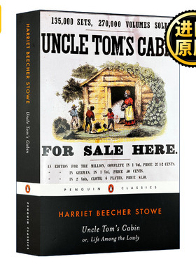 英文原版 Uncle Tom's Cabin 汤姆叔叔的小屋 斯陀夫人 企鹅黑经典 Penguin Classics 英文版 Harriet Beecher Stowe 进口英语书籍