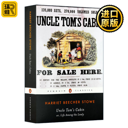 英文原版 Uncle Tom's Cabin 汤姆叔叔的小屋 斯陀夫人 企鹅黑经典 Penguin Classics 英文版 Harriet Beecher Stowe 进口英语书籍