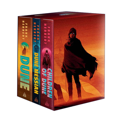 英文原版 Dune Saga 3-Book Deluxe Hardcover Boxed Set