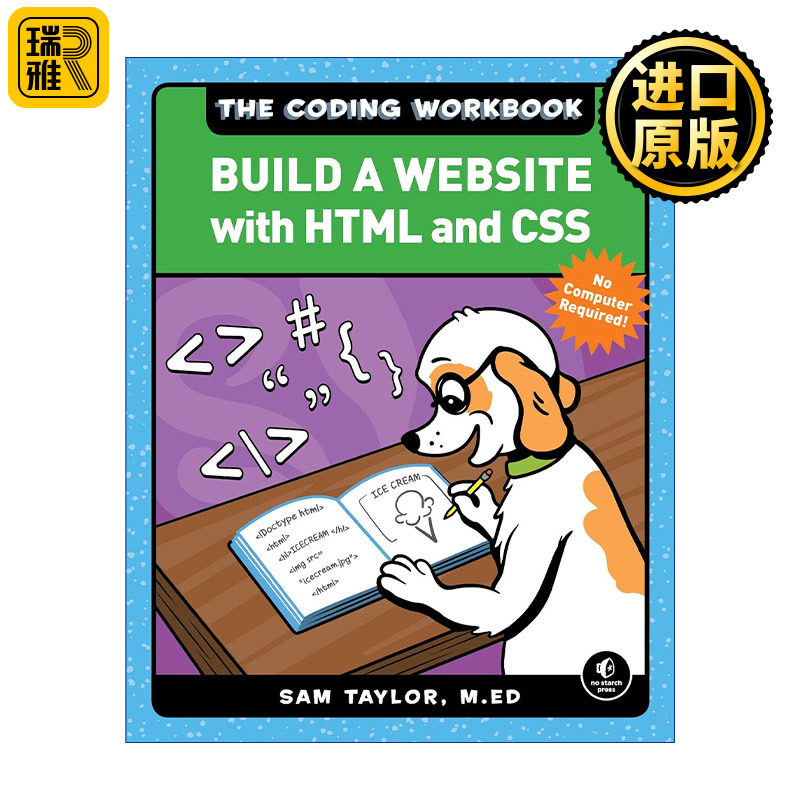 英文原版 The Coding Workbook HTMLCSS Sam Taylor