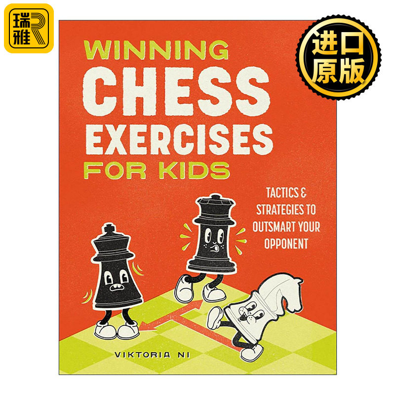 英文原版 Winning Chess Exercises for Kids 儿童国际象棋练习指南 战术与策略以智胜对手 Viktoria Ni 英文版 进口英语原版书籍