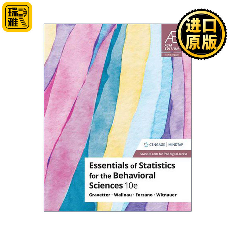 英文原版 Essentials of Statistics Behavioral Sciences 行为科学统计精要 第10版 英文版 进口英语原版书籍