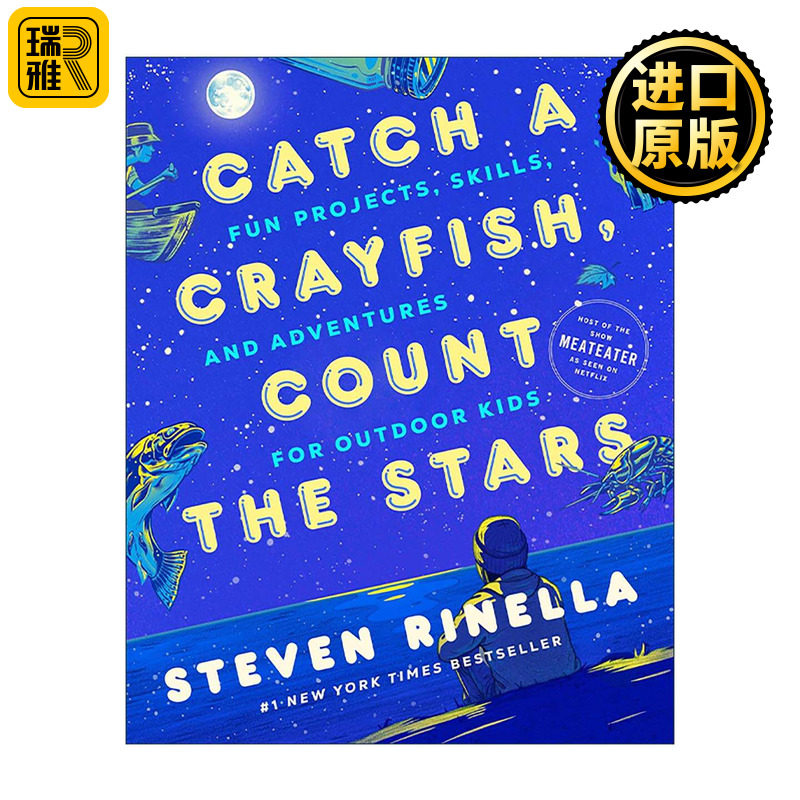 英文原版 Catch a Crayfish Count the Stars 抓小龙虾 数星星 儿童有趣户外活动 锻炼技能和冒险指南 英文版 进口英语原版书籍
