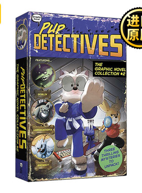 Pup Detectives The Graphic Novel Collection 4-6 小狗侦探4-6合集 儿童漫画章节书