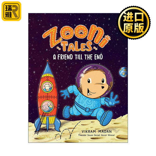 英文原版 Zooni Tales 02 A Friend Till the End 佐尼的故事系列2 永远的朋友 儿童幽默全彩漫画章节桥梁故事书 Vikram Madan