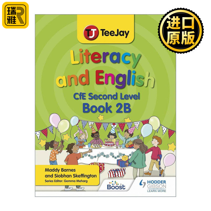 英文原版 TeeJay Literacy and English CfE Second Level Book 2B 苏格兰教育卓越课程第二级别 儿童英语读写能力教材 英文版