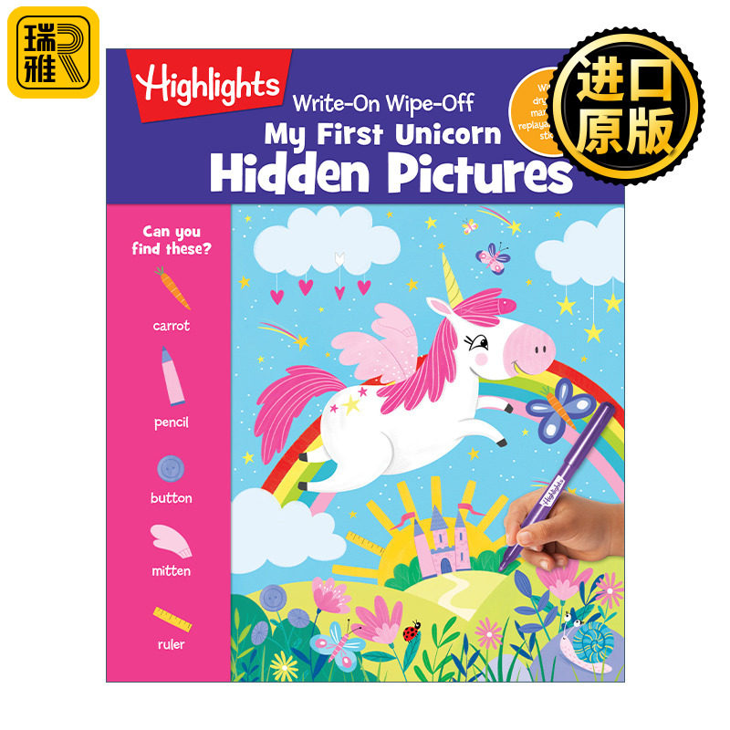WriteOn WipeOff My First Unicorn Hidden Pictures