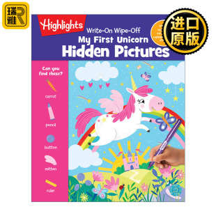 WipeOff Hidden Unicorn Pictures First WriteOn