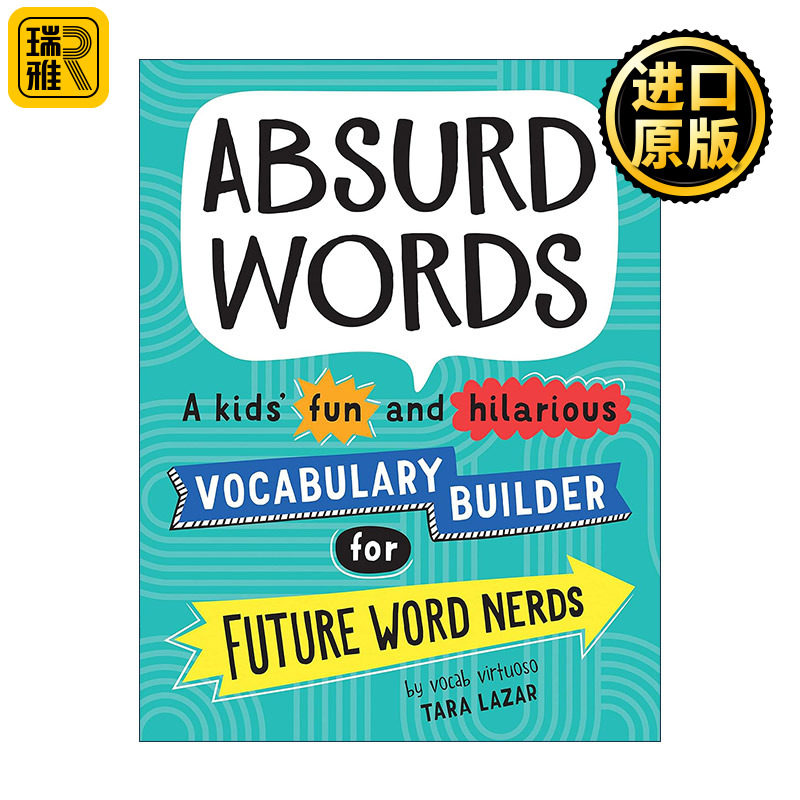 英文原版 Absurd Words 荒谬的单词 儿童词汇趣味学习工具书 练习上下文 同义词积累 英文版 进口英语原版书籍