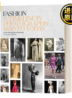 英文原版 Fashion Timeline Photographs 时尚 从1850到当今在摄影中的时尚 摄影图书籍 时尚演变史 精装 英文版 进口英语书籍