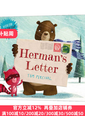 小熊赫尔曼的信 英文原版绘本 Herman's Letter 英文版 Tom Percival  进口英语原版书籍