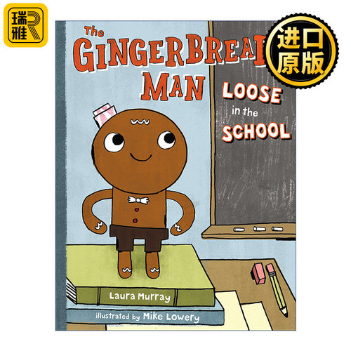 英文原版 The Gingerbread Man Loose in the School The Gingerbread Man Is Loose 姜饼人逃出学校 姜饼人冒险记系列 儿童精装
