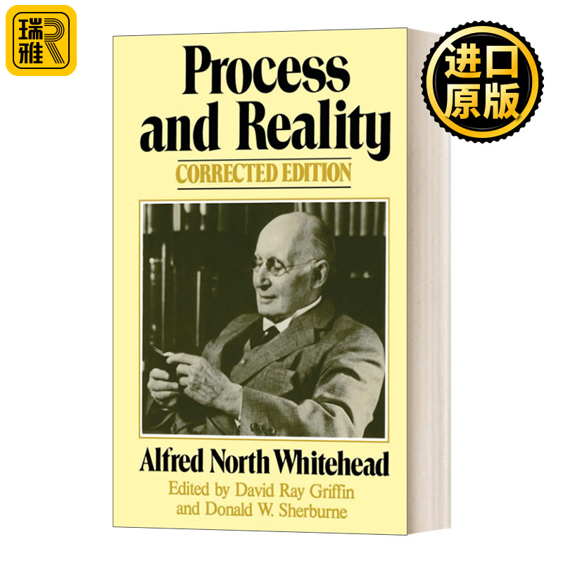 英文原版 Process and Reality 过程与实在 宇宙论研究 英文版 Alfred North Whitehead;David Ray Griffin 进口英语原版书籍