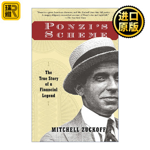 英文原版 庞兹 传记 Mitchell 骗局 Scheme 一个金融奇才 真实故事 Ponzi Zuckoff